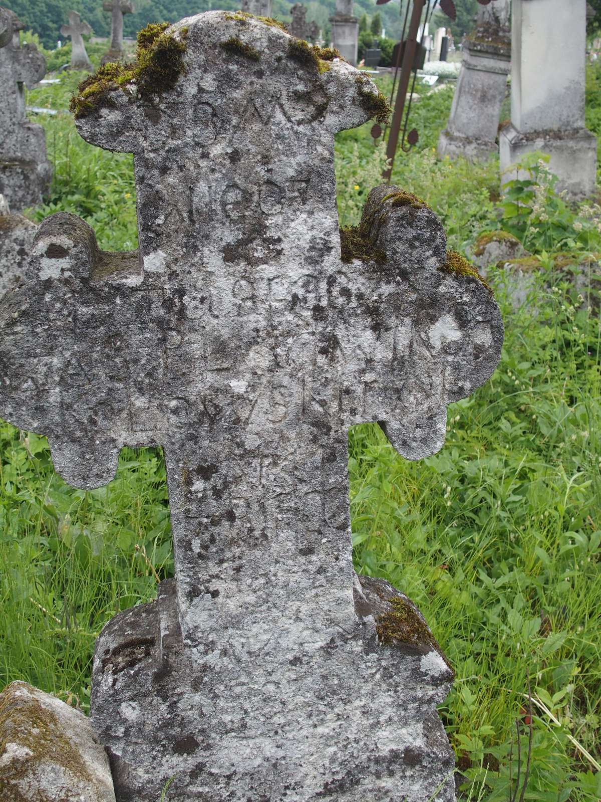 Tombstone of Ludwik Kolowski, Zbarazh cemetery, as of 2018.