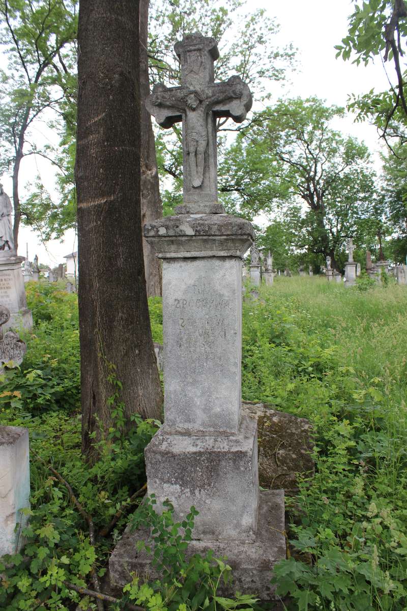 Tombstone of Szymon Zaburski, Zbarazh cemetery, as of 2018