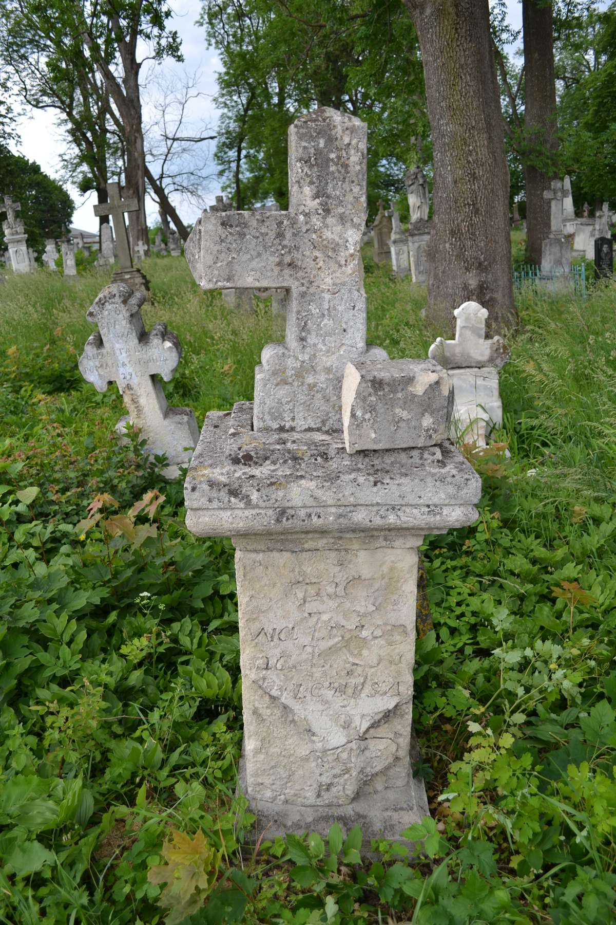 Tombstone of Susanna N.N., Zbarazh cemetery, state of 2018