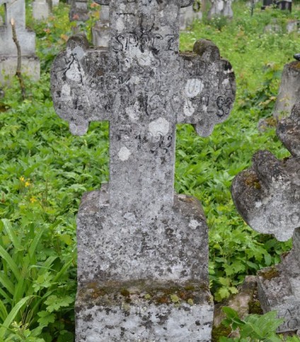 Nagrobek Jordana i Marii Winickich, cmentarz w Zbarażu, stan z 2018