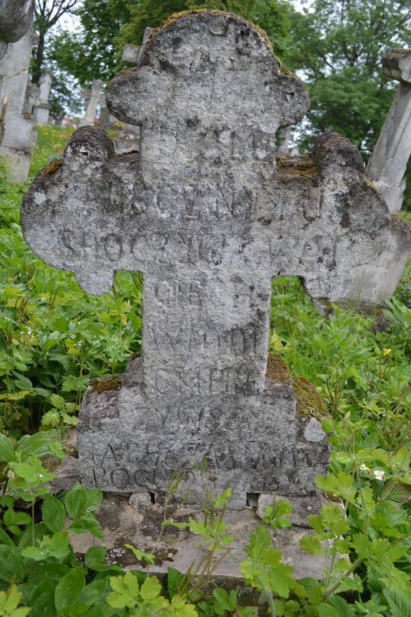 Tombstone of N.N. Vinnitsky, Zbarazh cemetery, state of 2018