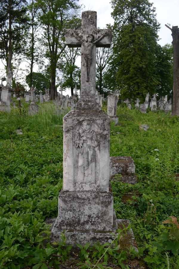 Tombstone of Antoni and Ignacy Brongel, Zbarazh cemetery, state of 2018