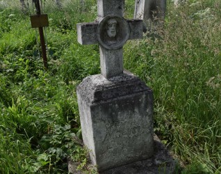 Nagrobek Mateusza Śliwińskiego, cmentarz w Zbarażu, stan z 2018