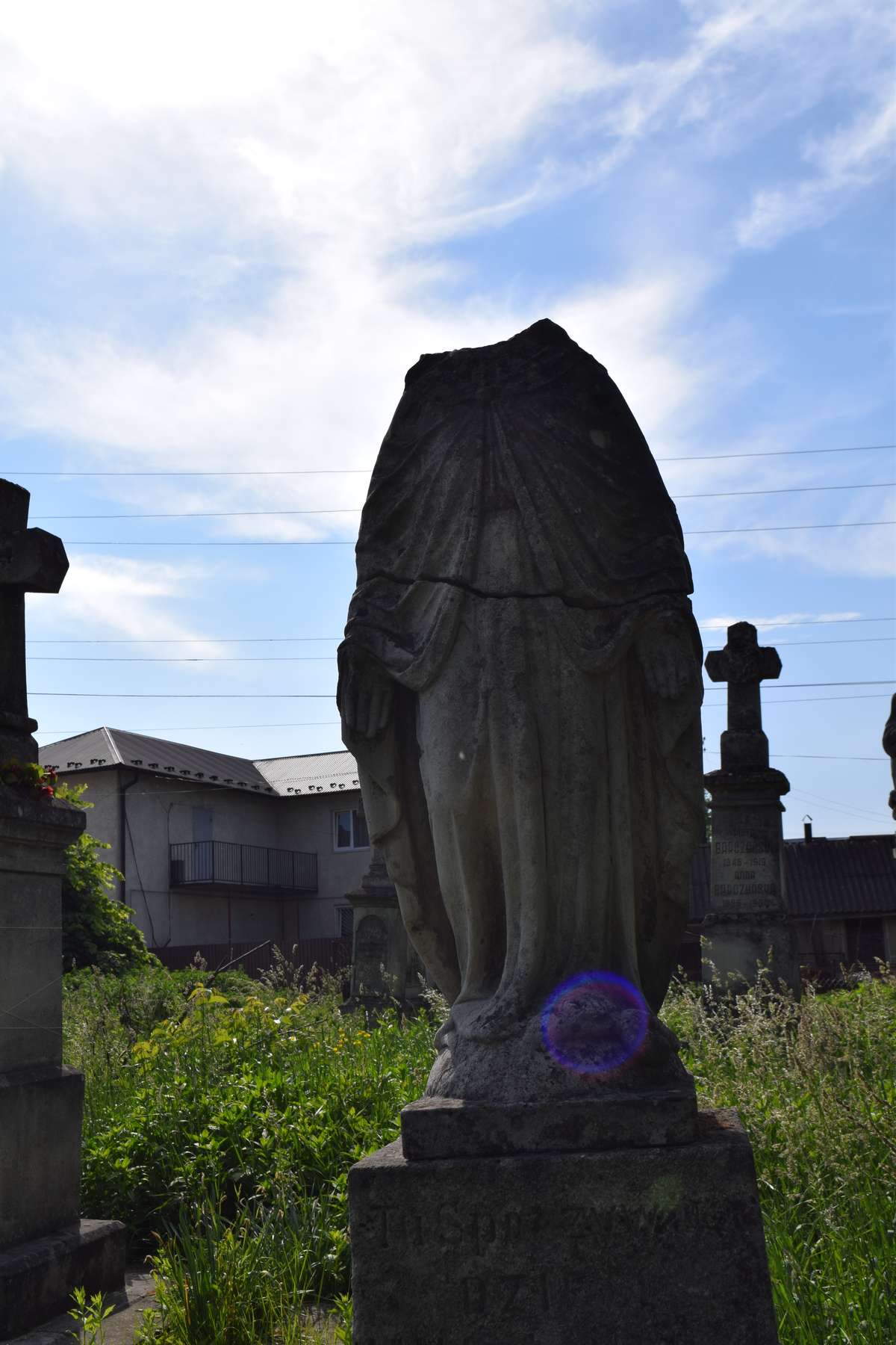 Tombstone of N.N. Dziedzic, Zbarazh cemetery, as of 2018