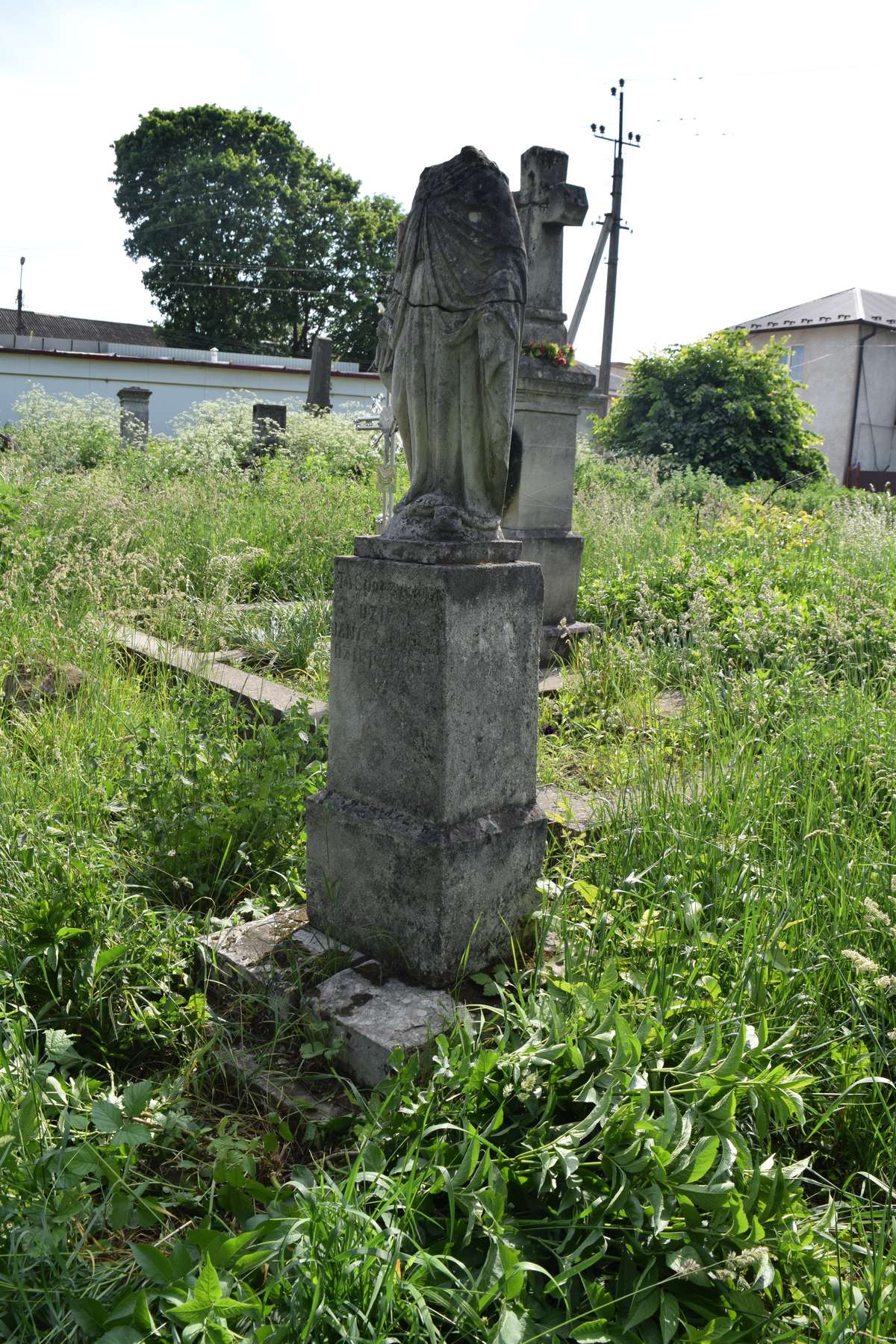 Tombstone of N.N. Dziedzic, Zbarazh cemetery, as of 2018