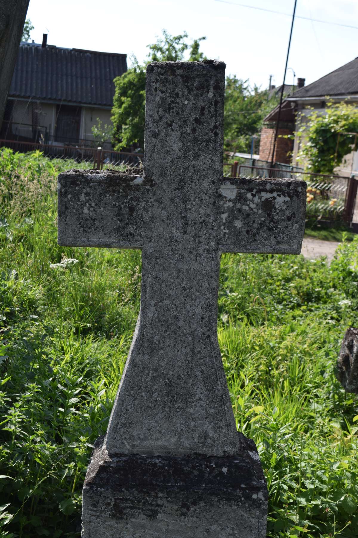 Tombstone of N.N., Zbarazh cemetery, state of 2018