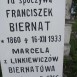 Fotografia przedstawiająca Tombstone of Franciszek and Marcela Biernat