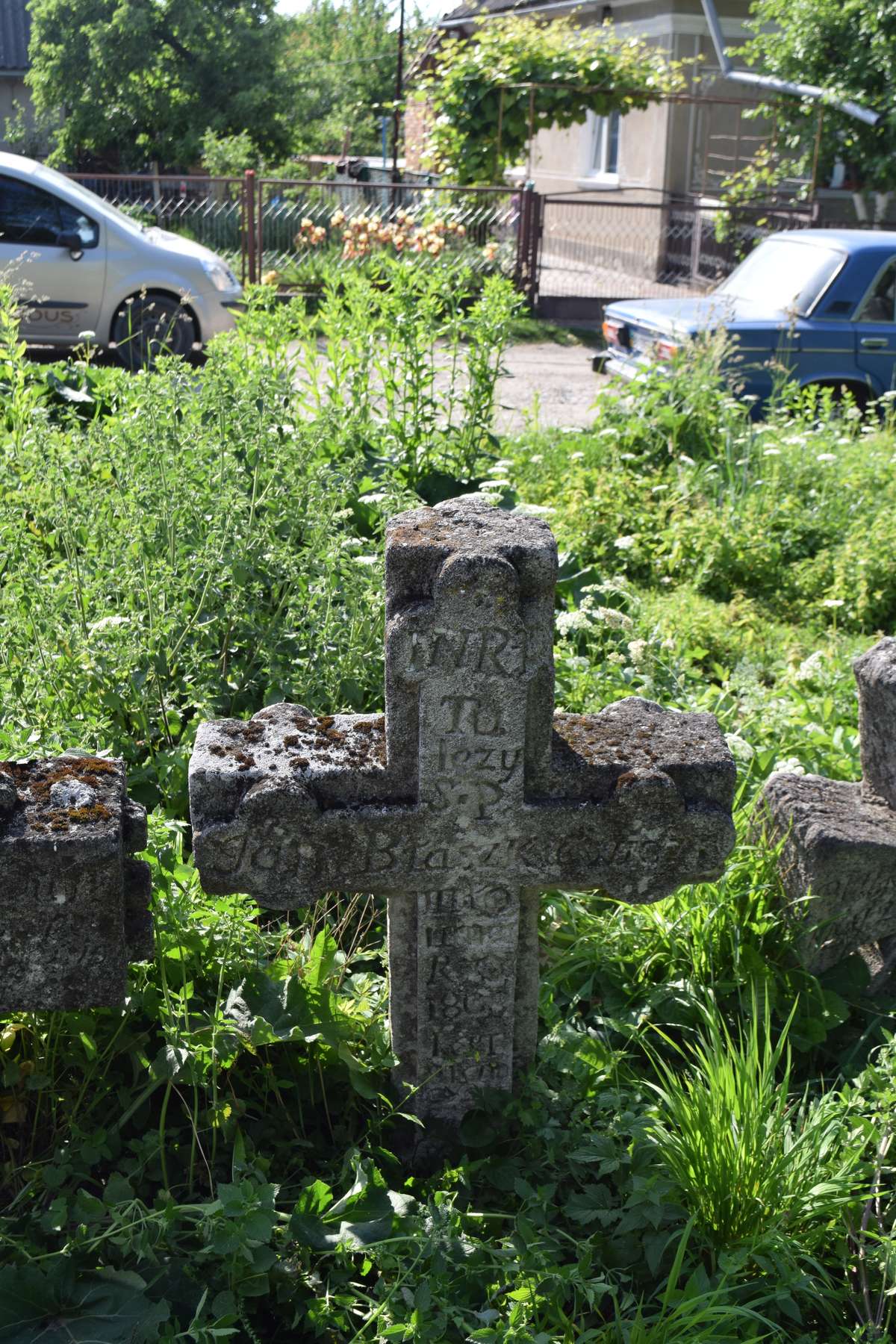 Tombstone of Jan Blaszkiewicz, Zbarazh cemetery, as of 2018