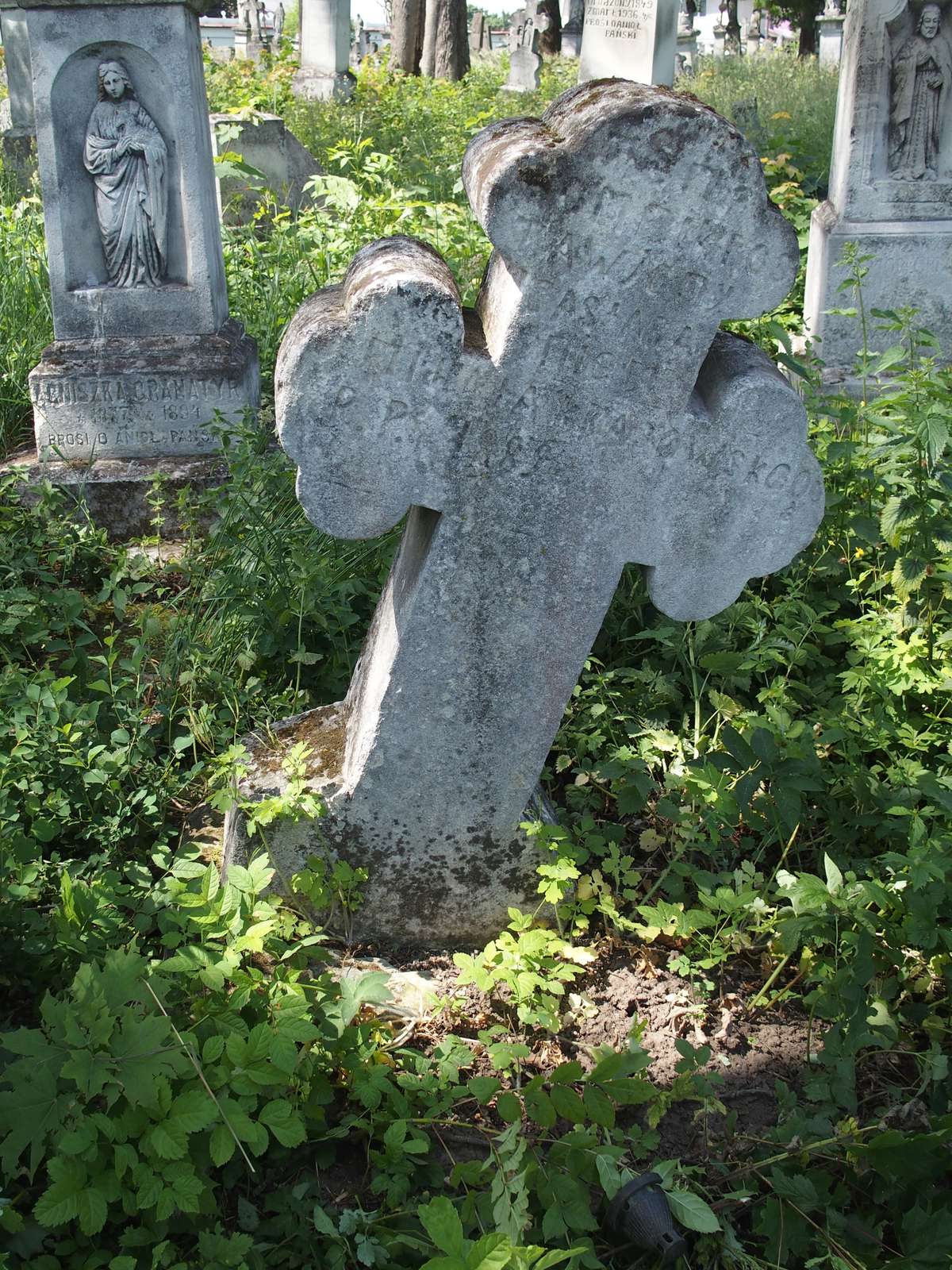 Tombstone of N.N., Zbarazh cemetery, as of 2018.