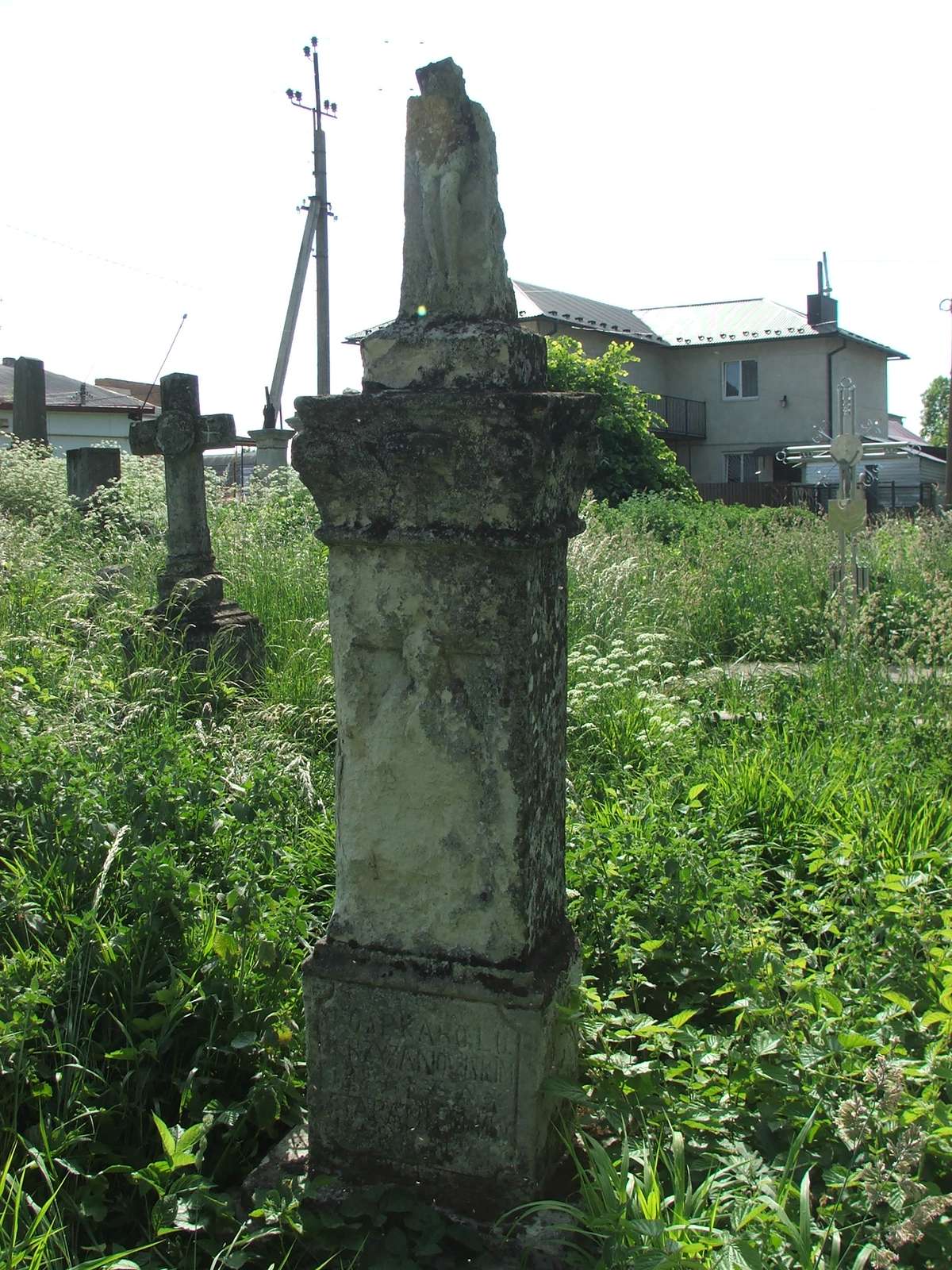 Tombstone of Karol Krzyzanowski, Zbarazh cemetery, as of 2018