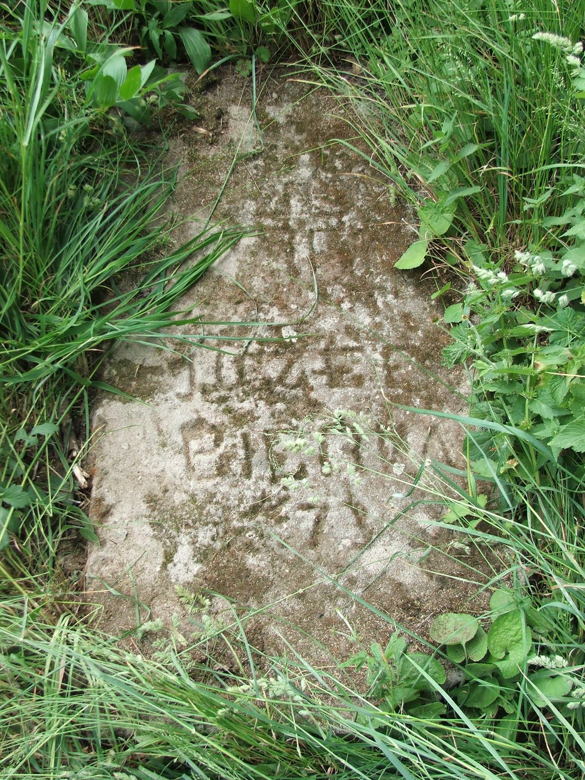 Tombstone of Jozef Biernat, Zbarazh cemetery, as of 2018