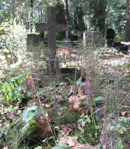 Nagrobek Józefa Leszczyńskiego, cmentarz św. Michała w Rydze, stan z 2021 r.