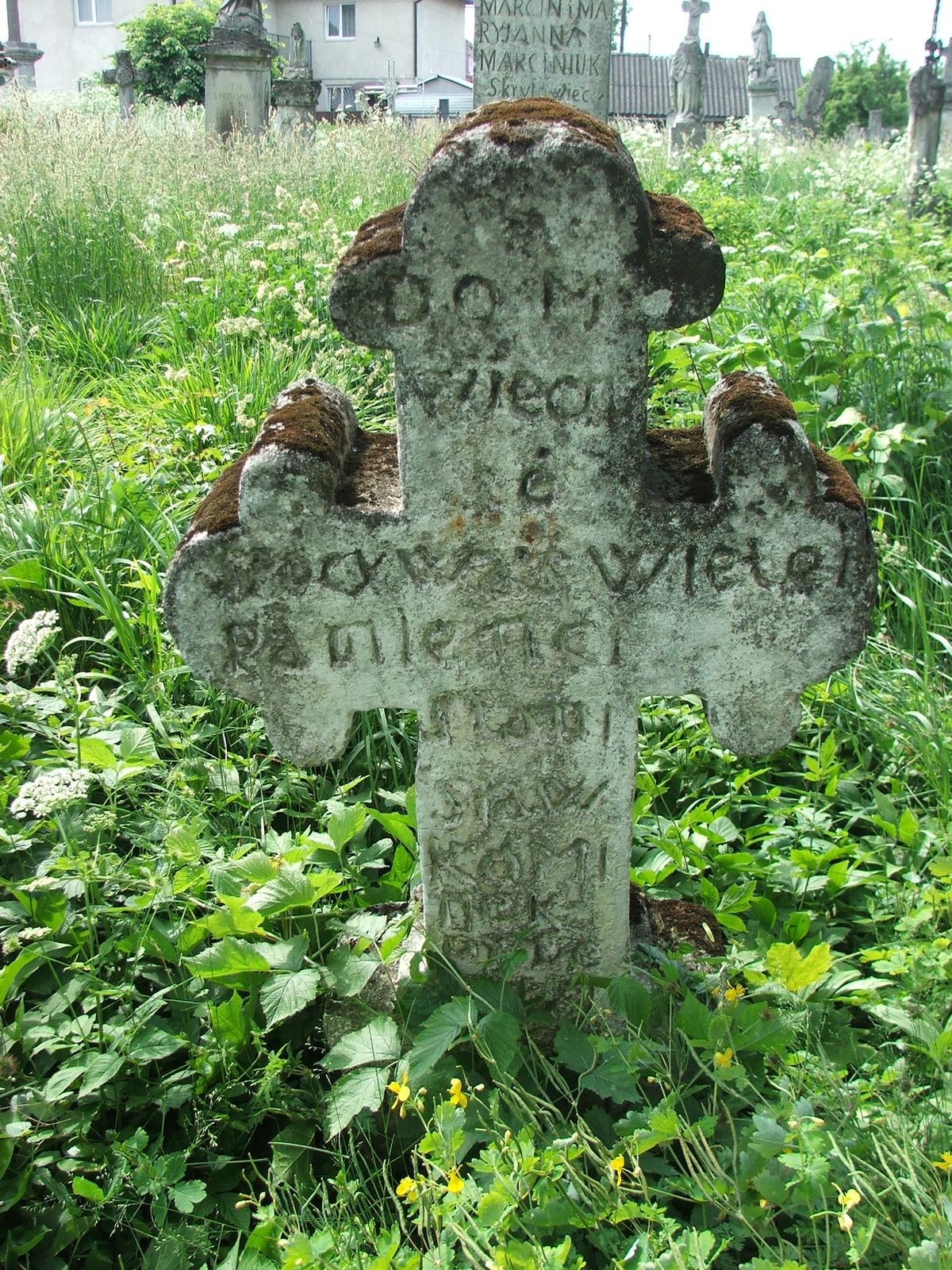 Tombstone of Stanislaw Kóminek, Zbarazh cemetery, as of 2018