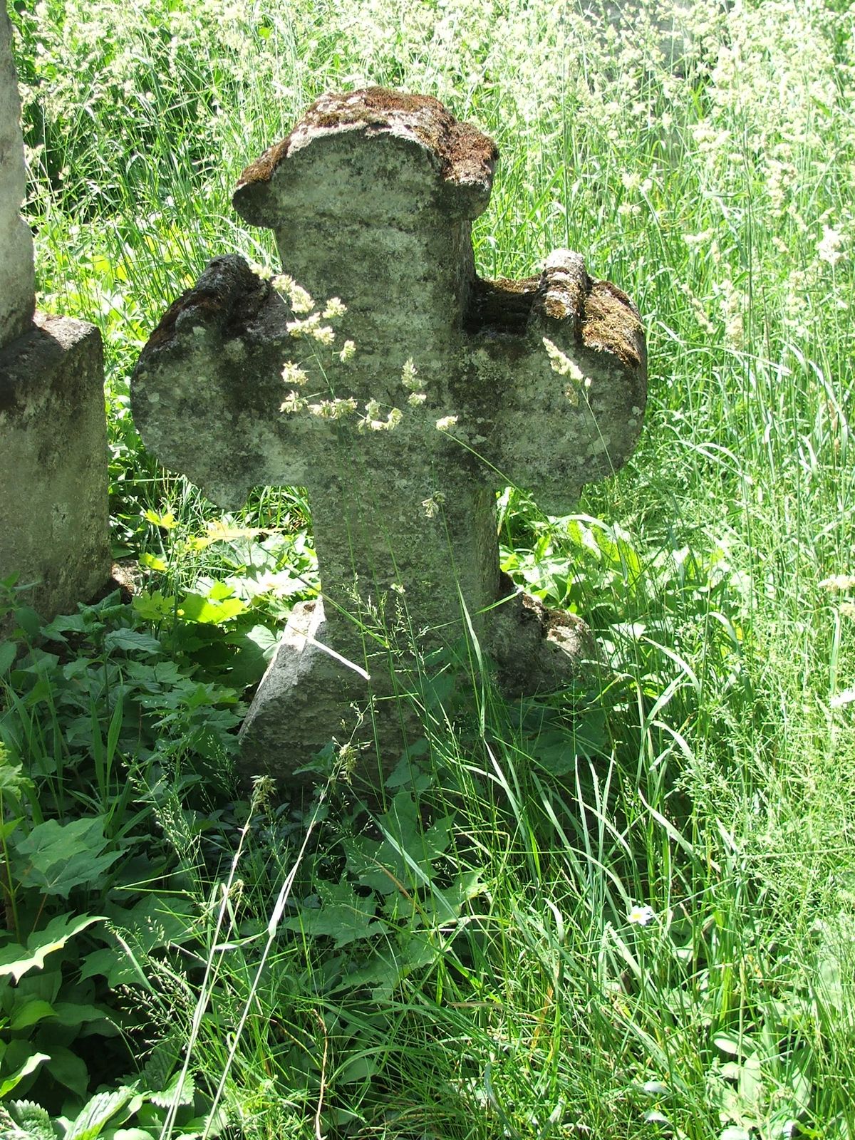 Tombstone of Lawrence N.N., Zbarazh cemetery, as of 2018