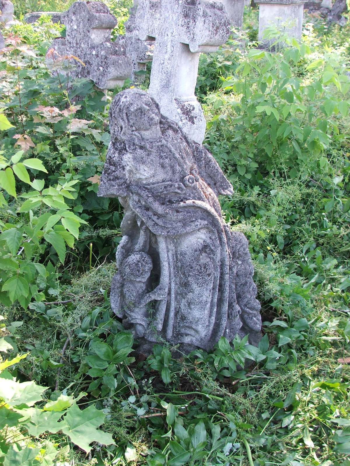 Tombstone of N.N., Zbarazh cemetery, state of 2018