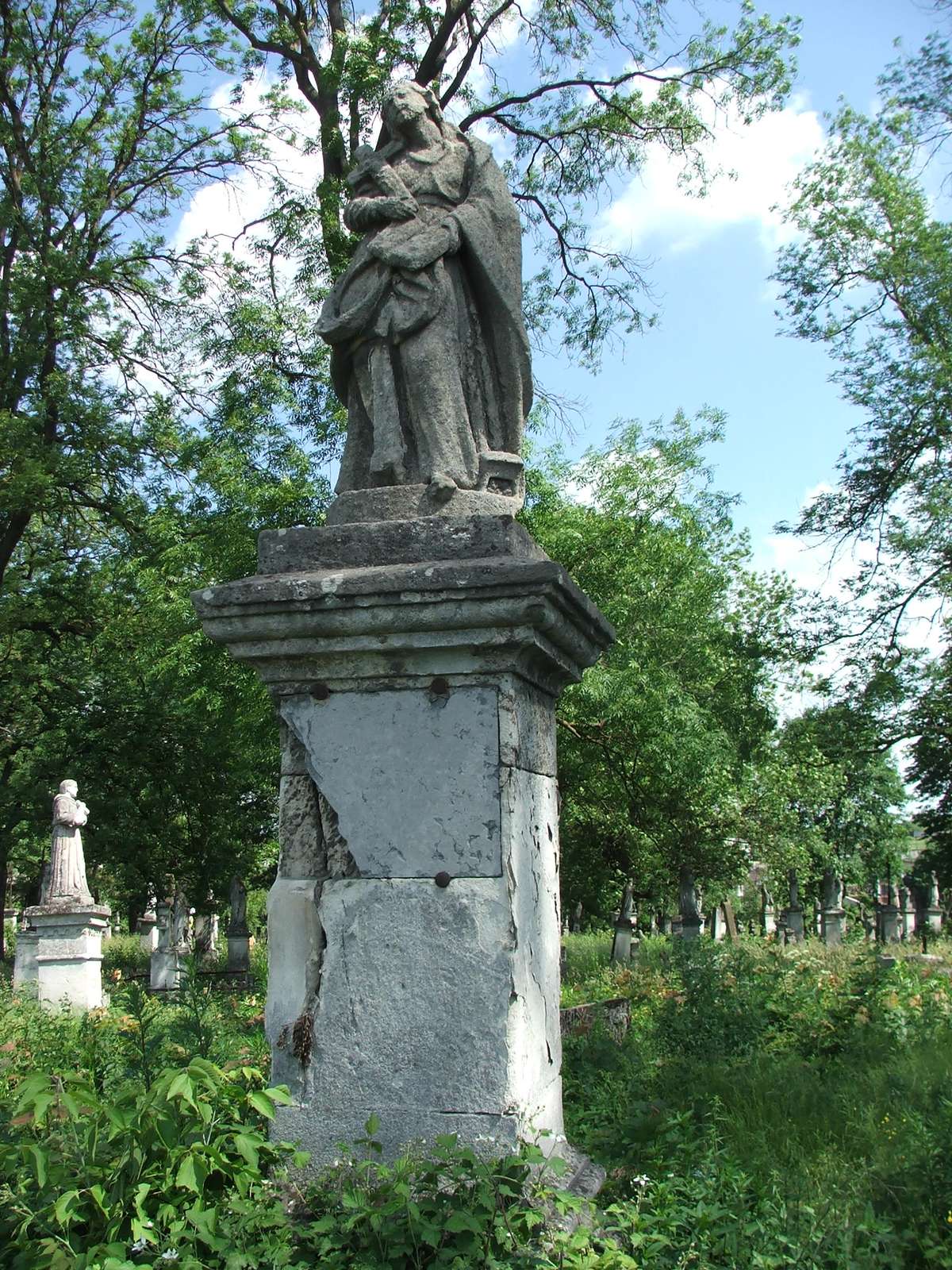 Tombstone of N.N., Zbarazh cemetery, state of 2018