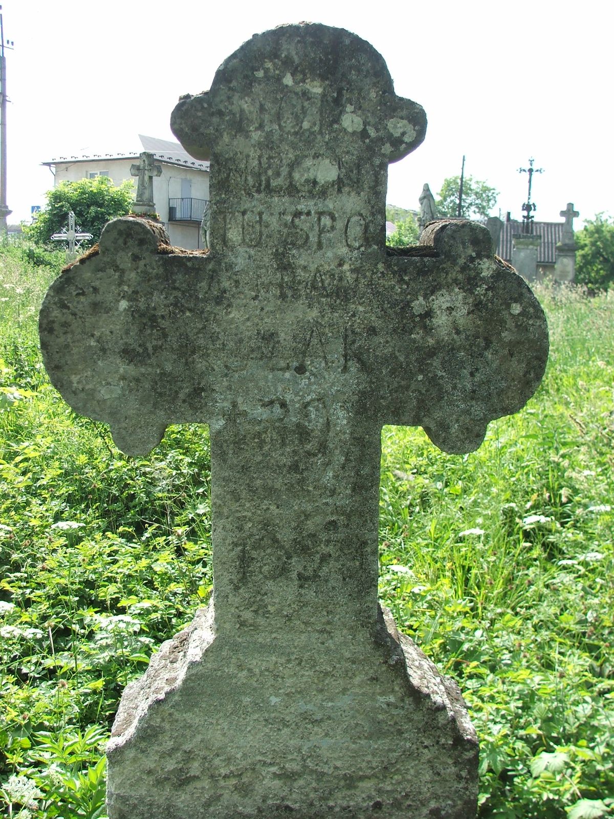 Nagrobek Franciszka Kozaka, cmentarz w Zbarażu, stan z 2018