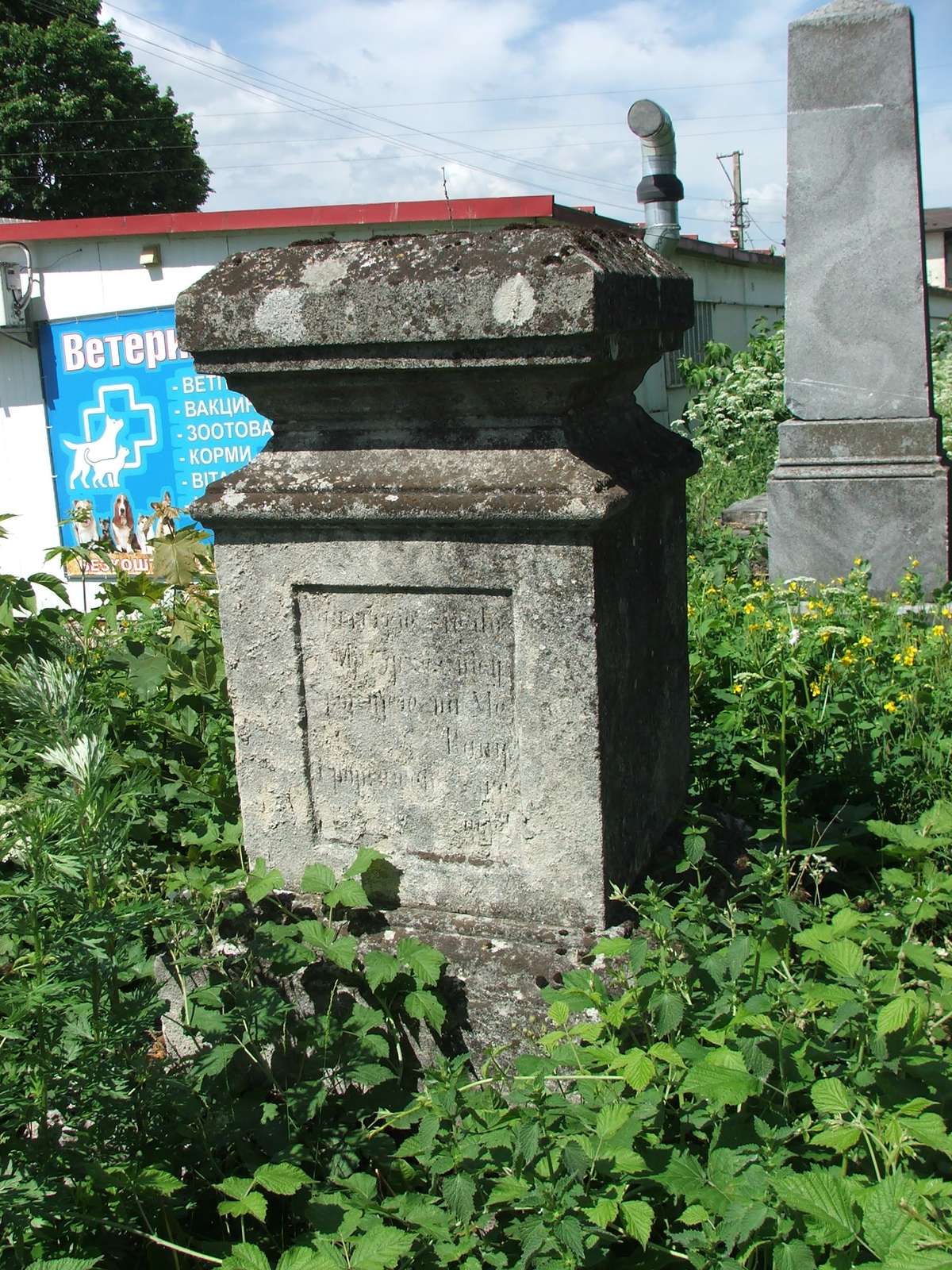 Tombstone of N.N., Zbarazh cemetery, state of 2018