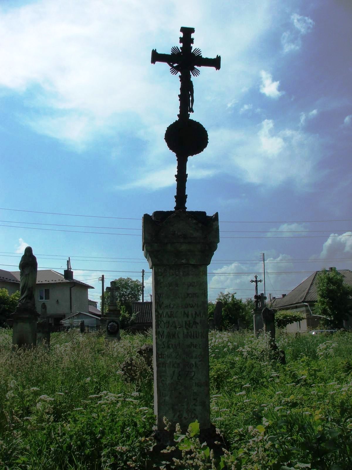 Tombstone of Franciszek Marciniuk, Zbarazh cemetery, state of 2018