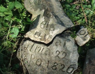 Nagrobek N.N., cmentarz w Zbarażu, stan z 2018