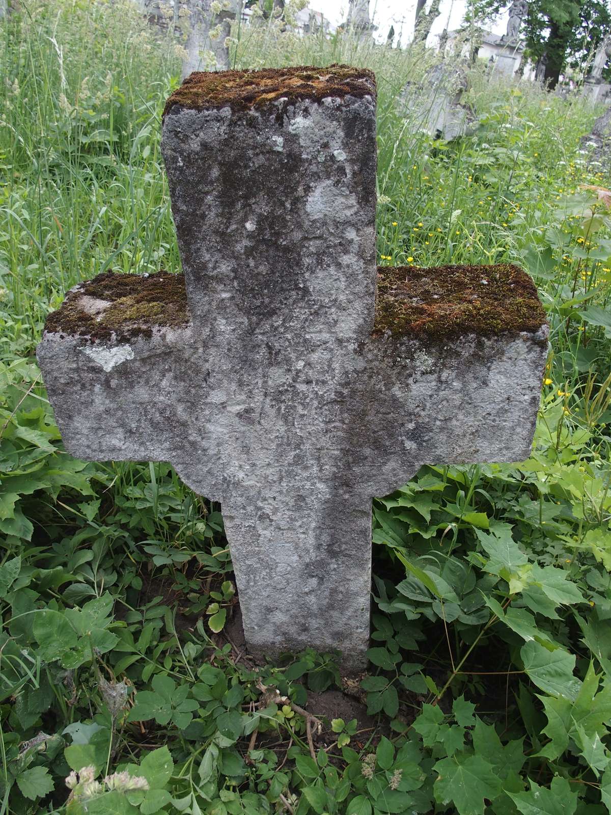 Tombstone of John N.N., Zbarazh cemetery, as of 2018.