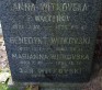 Fotografia przedstawiająca Tombstone of Anna Witkowska, Marianna Witkowska, Benedykt Witkowski and Jan Witkowski
