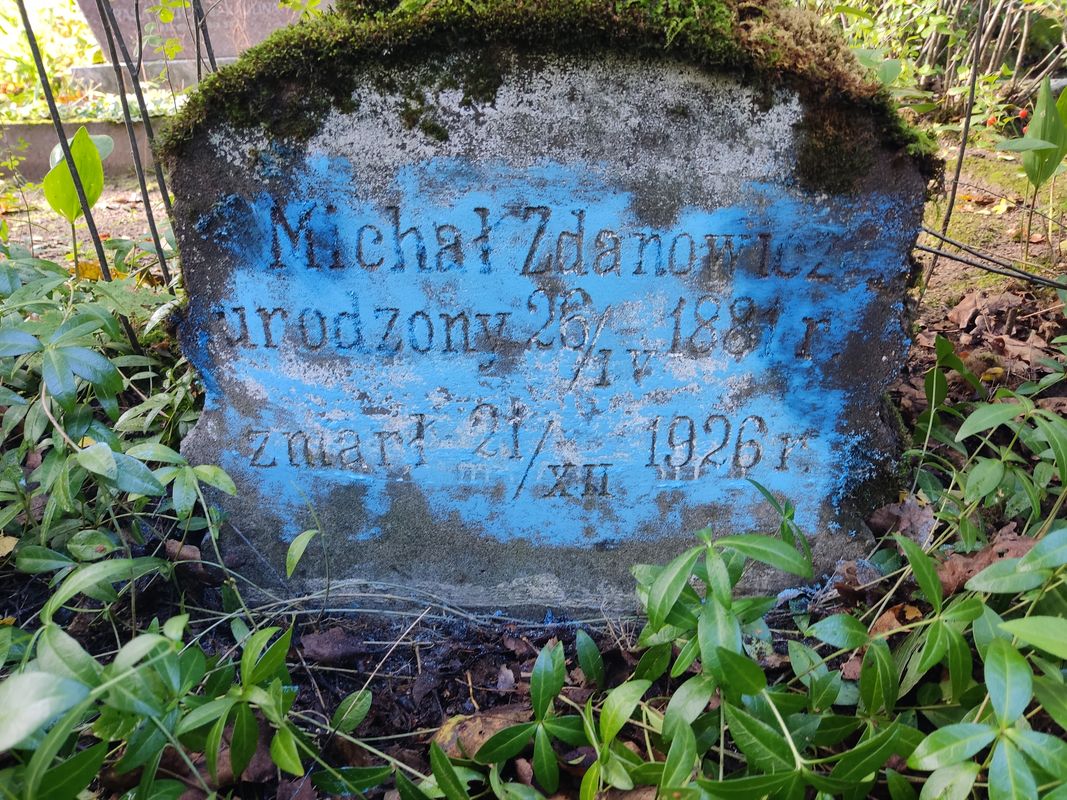 Tombstone of Michal Zdanowicz