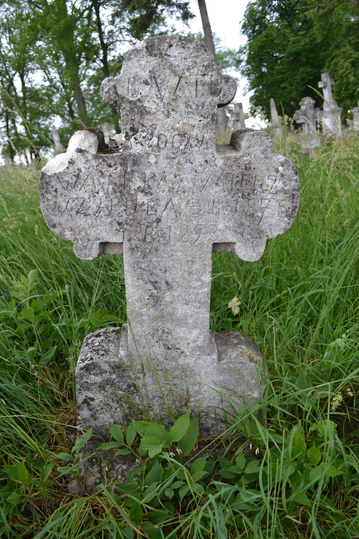 Tombstone of Kazimierz Szypuła, Zbarazh cemetery, state of 2018