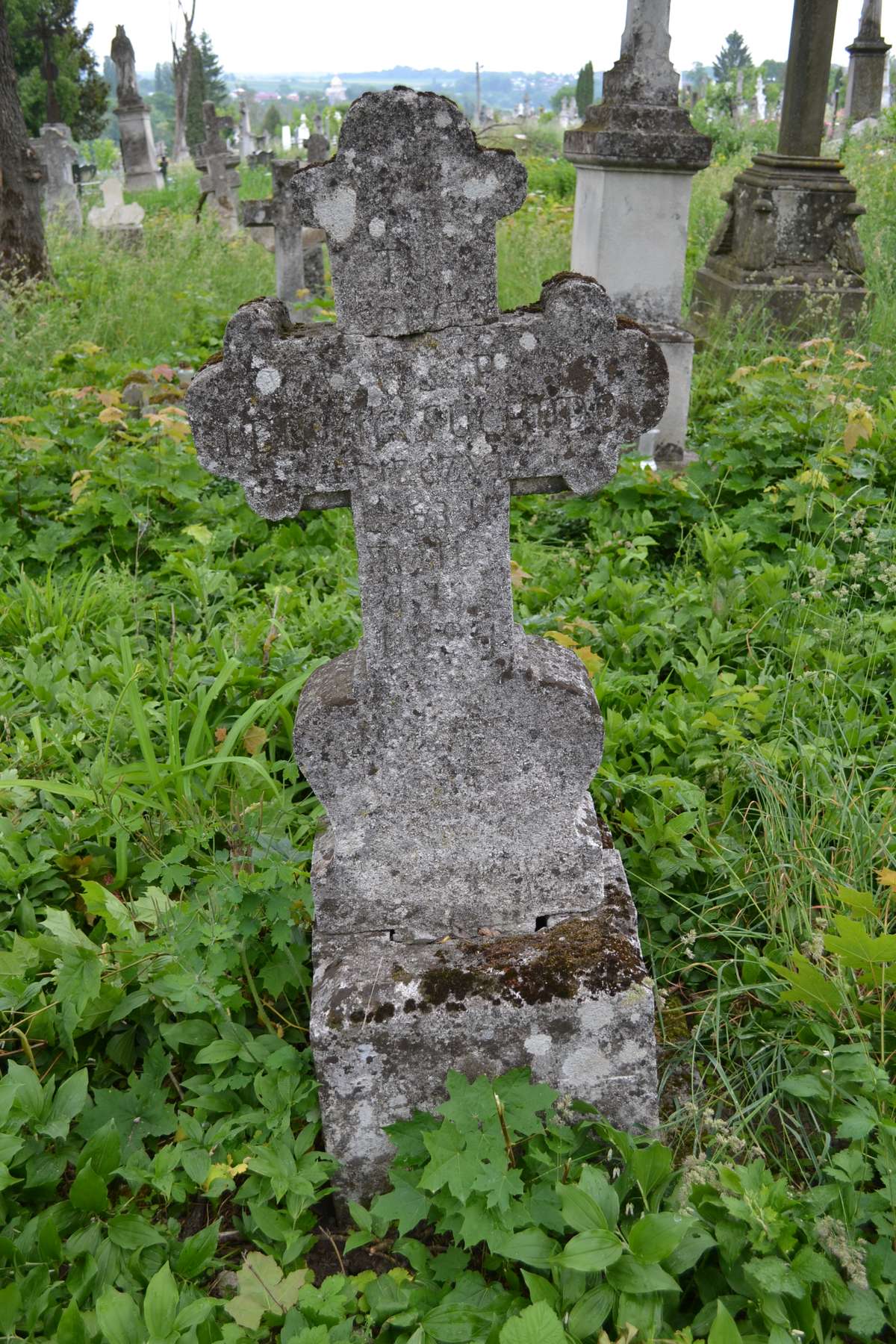 Nagrobek Ludwika Suchodolsa, cmentarz w Zbarażu, stan z 2018 roku