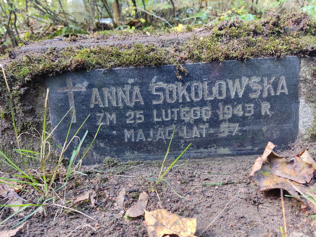 Tombstone of Anna Sokolowska