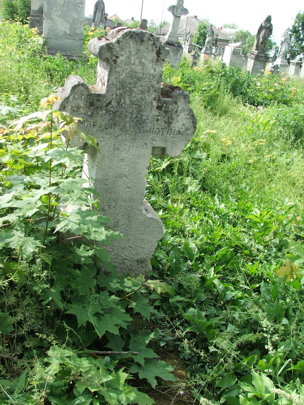 Nagrobek Jakuba Pronkiewicza, cmentarz w Zbarażu, stan z 2018