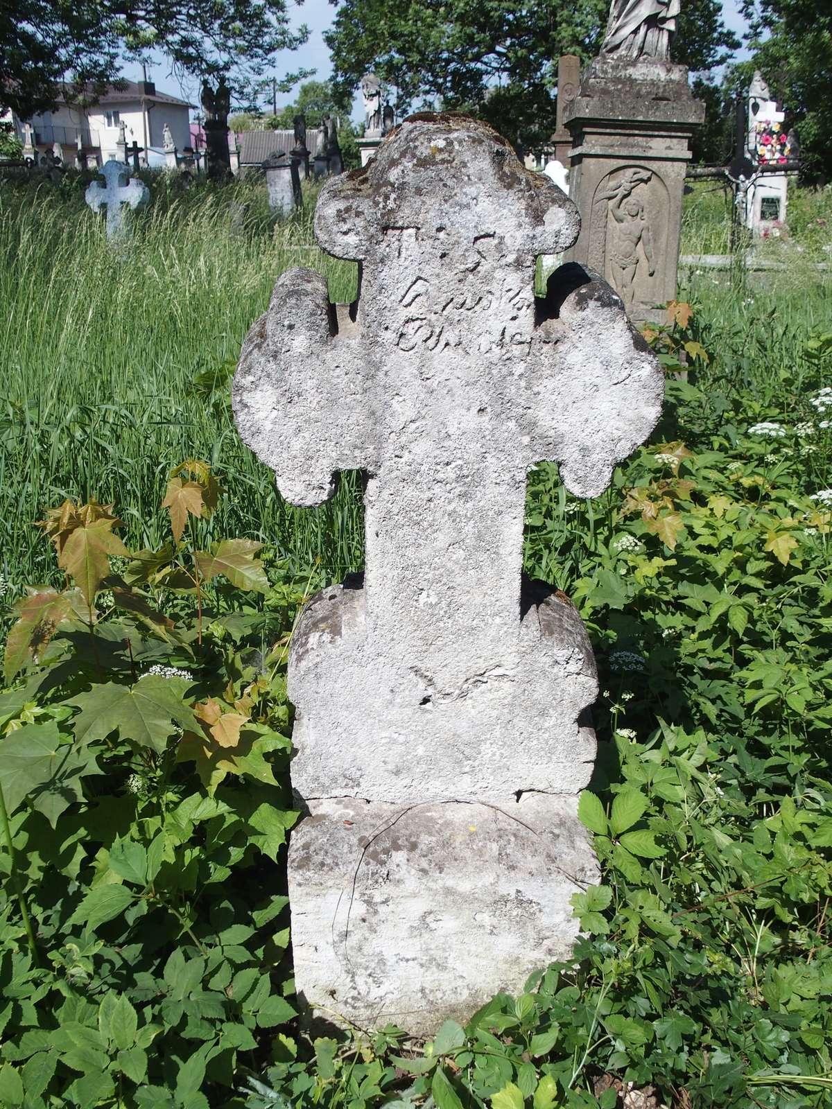 Tombstone of N.N., Zbarazh cemetery, as of 2018.