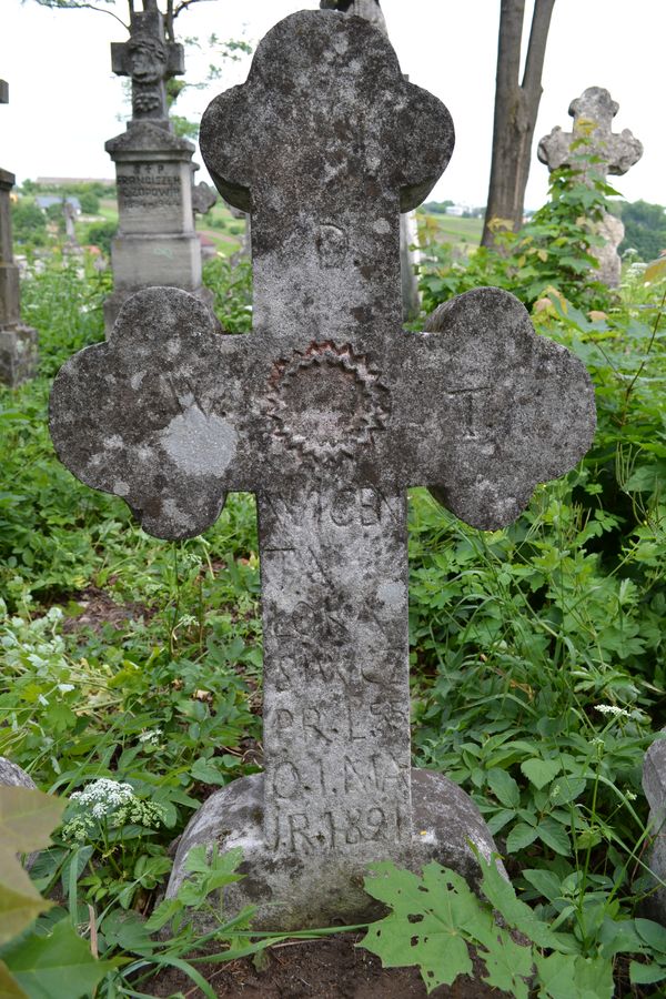 Tombstone of Wincenty Lokasiwcz, Zbarazh cemetery, as of 2018