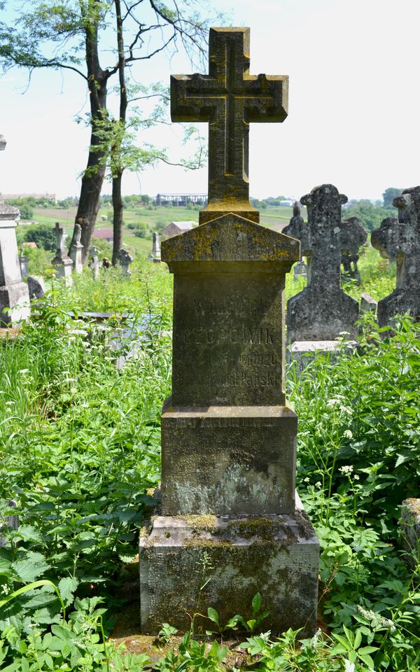 Tombstone of Wojciech Czopowik, Zbarazh cemetery, as of 2018