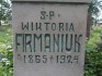 Fotografia przedstawiająca Nagrobek Wiktorii Firmaniuk