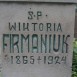 Fotografia przedstawiająca Nagrobek Wiktorii Firmaniuk