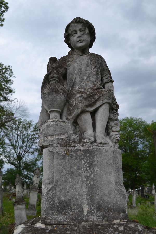 Detail of Joseph Skripij's tombstone, Zbarazh cemetery, as of 2018