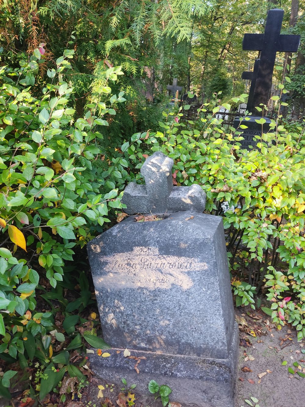 Tombstone of Maria Lazarova, St Michael's Cemetery, Riga