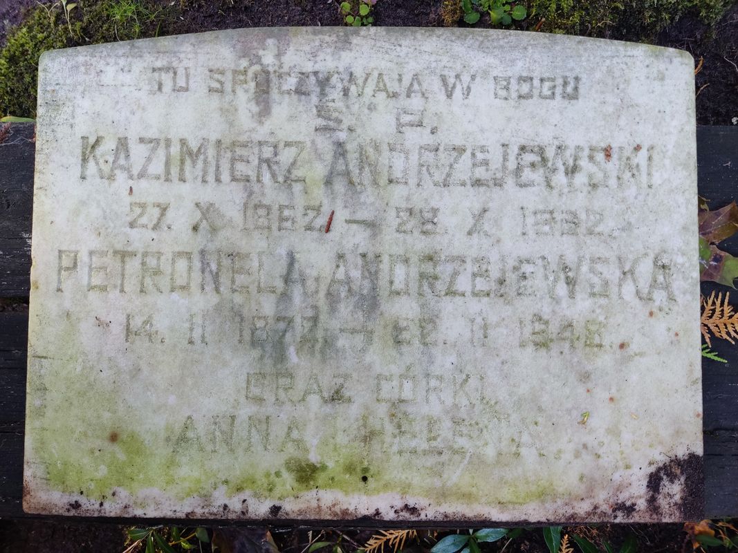 Tombstone of the Andrzejewski family