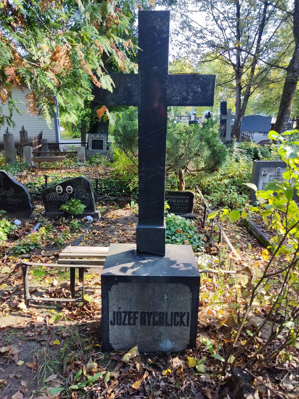 Tombstone of Jozef Rychlicki, St Michael's Cemetery, Riga