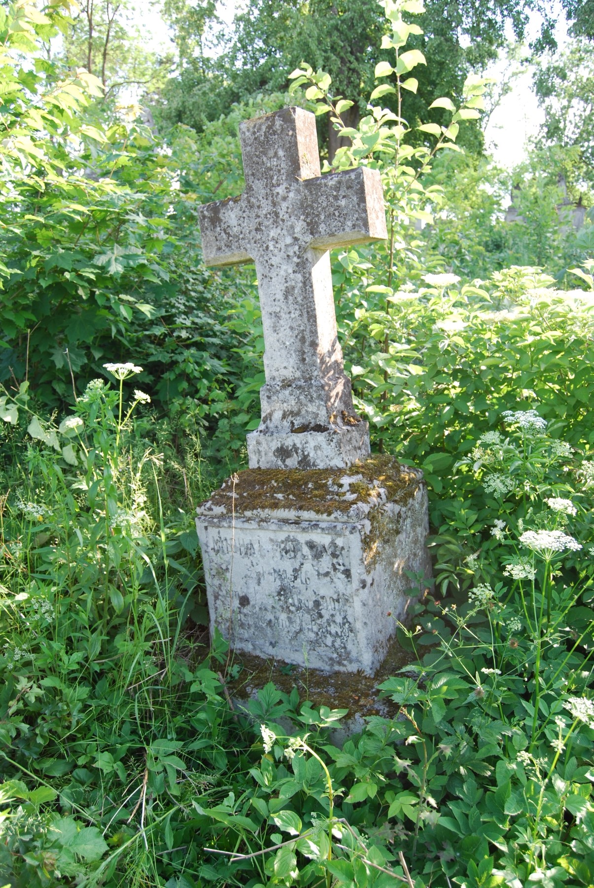Tombstone of Michal Toczyk, Zbarazh cemetery, state of 2018
