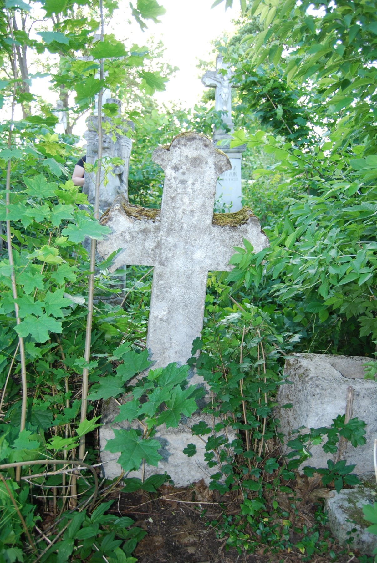 Nagrobek Andrzeja Orlowskiego, cmentarz w Zbarażu, stan z 2018