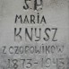 Fotografia przedstawiająca Gravestone of Maria Knysz
