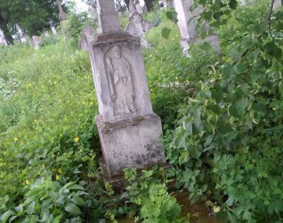 Nagrobek Wincentego Jaworskiego, cmentarz w Zbarażu, stan z 2018