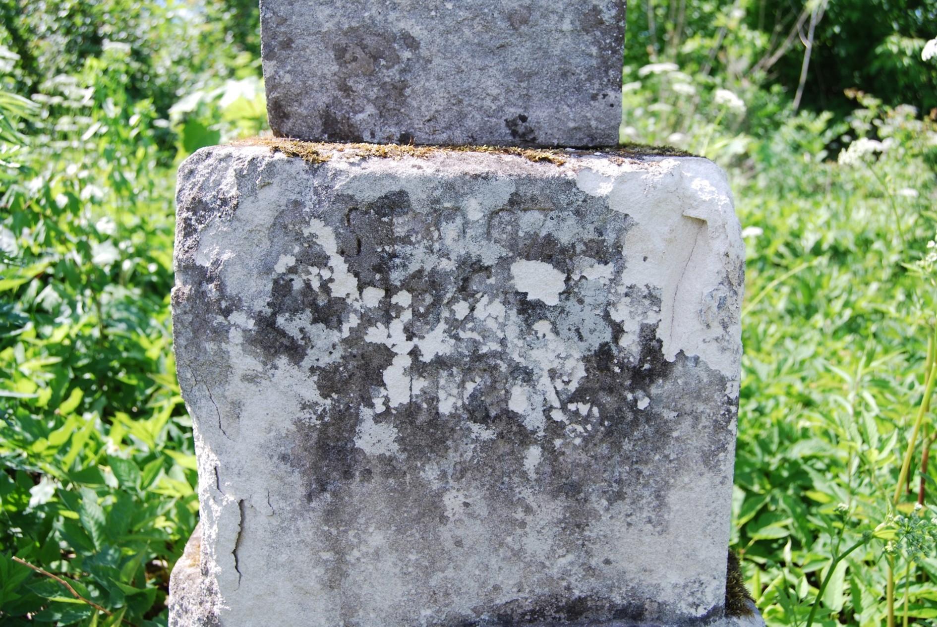 Tombstone of N.N., Zbarazh cemetery, state of 2018