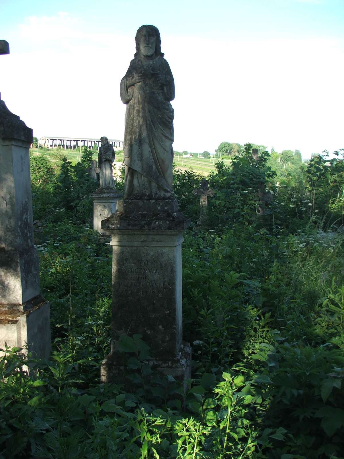 Tombstone of Jan Pajaczkowski, Zbarazh cemetery, state of 2018