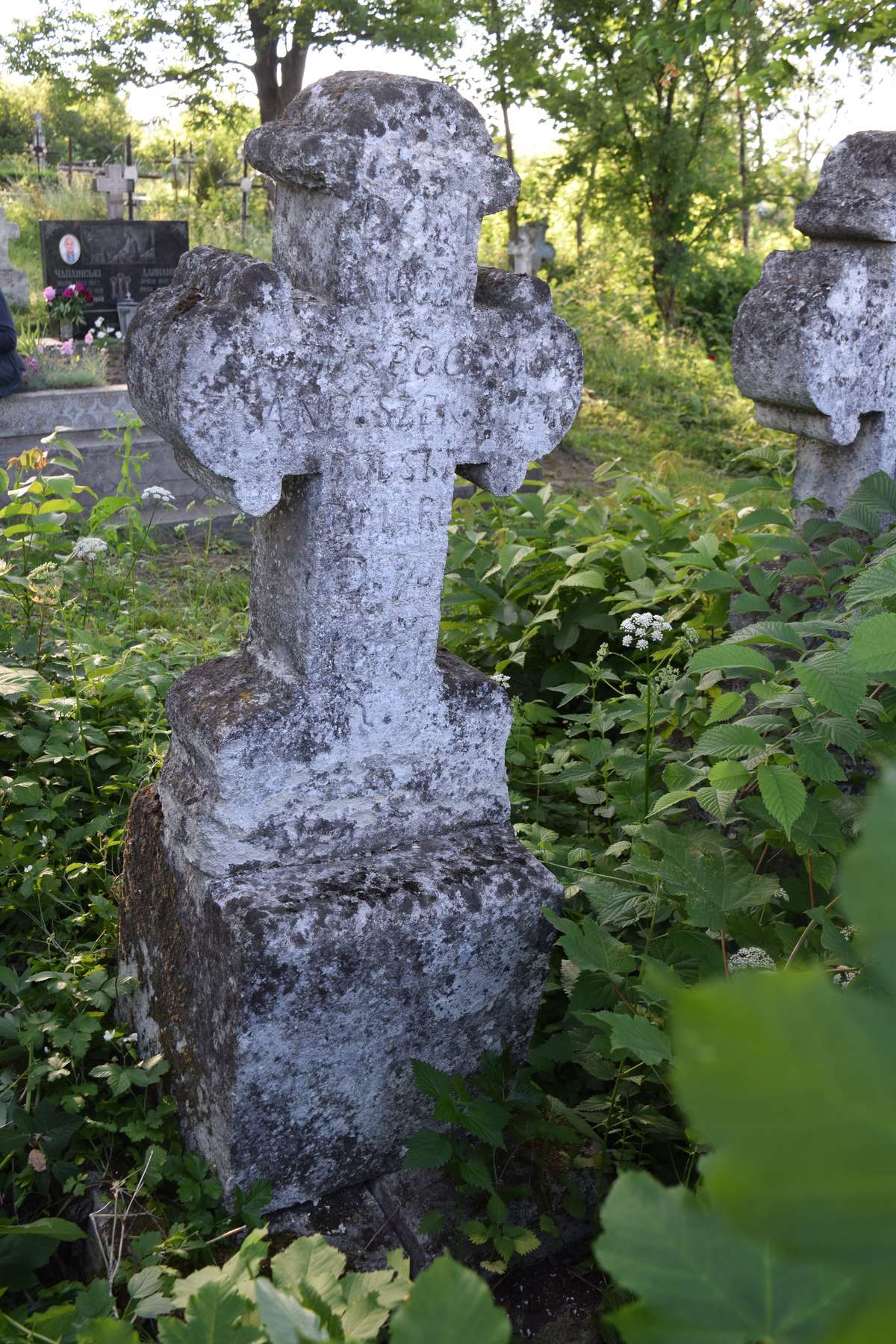 Tombstone of Franciszek Suchodolski, Zbarazh cemetery, as of 2018