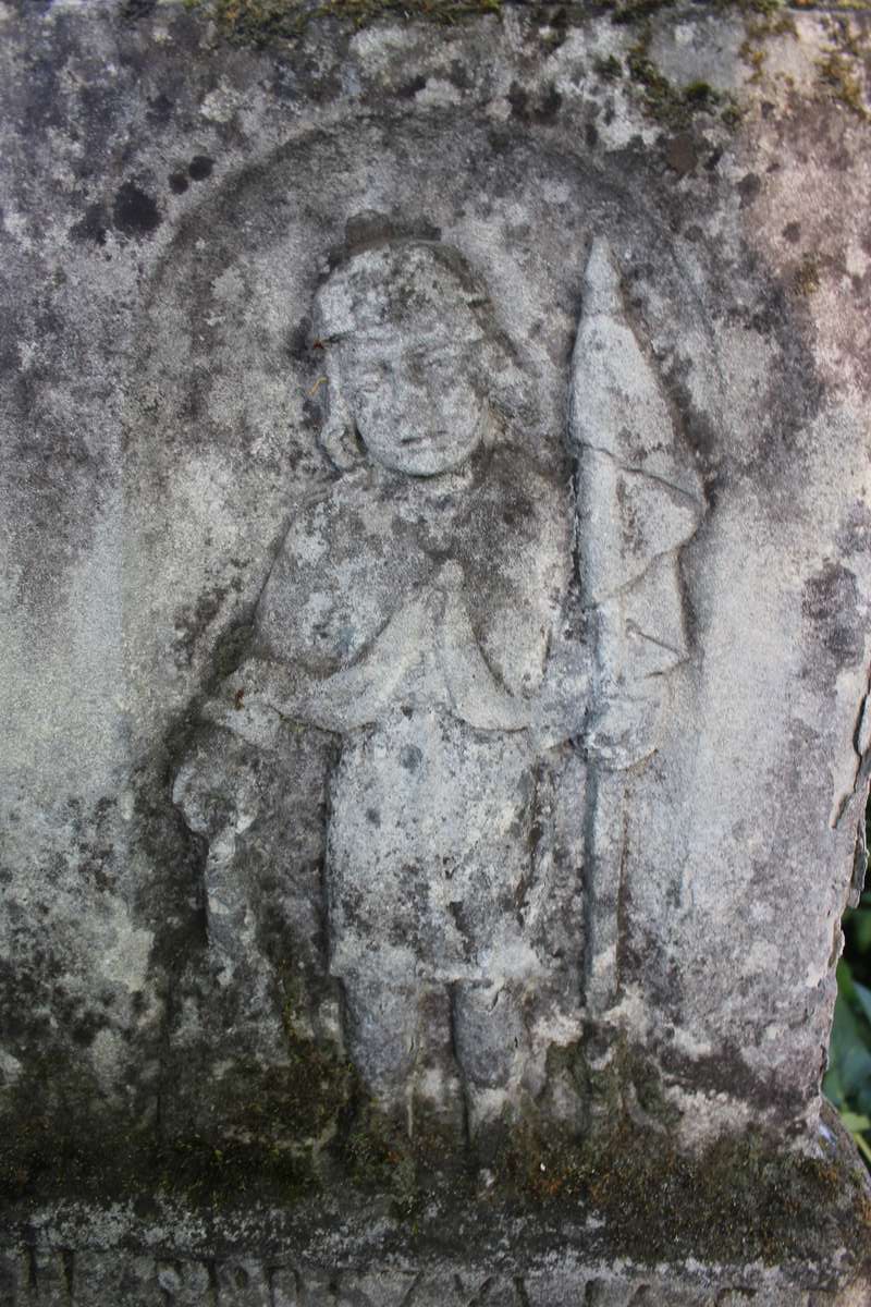 Tombstone of Florian and Anna Suchodolski, Zbarazh cemetery, as of 2018.