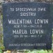 Photo montrant Gravestone of Maria Lowin and Valentina Lowin