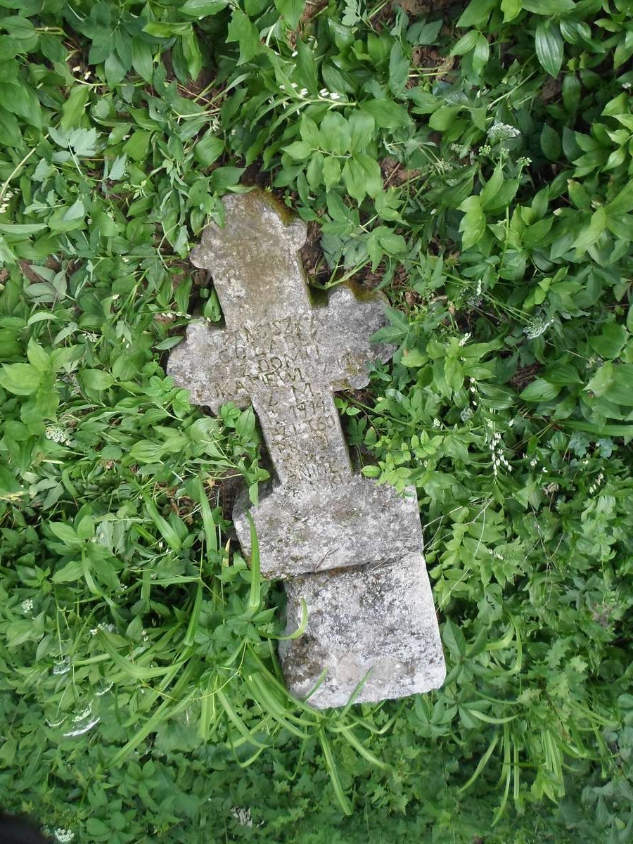 Tombstone of Franciszka Golabek, Zbarazh cemetery, state of 2018